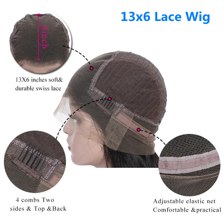 peluca de encaje 13x6