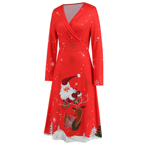 ODM/OEM Navidad Otoño-Invierno moda estilo manga larga suéter <span class=keywords><strong>de</strong></span> <span class=keywords><strong>punto</strong></span> vestido <span class=keywords><strong>de</strong></span> mujer - Product Image 6