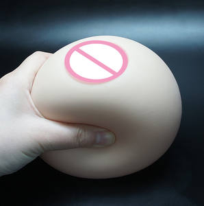 Nuevo diseño lleno de agua Bola de estrés de pecho novedad juguete de broma herramienta de masturbación 12CM suave TPR <span class=keywords><strong>Squeeze</strong></span> Squishy bolas de pecho - Product Image 6