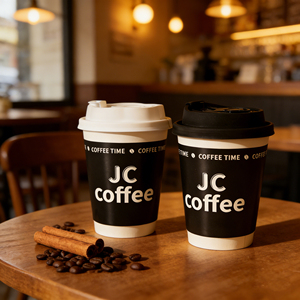 Customized Color Logo <b>8oz</b> 10oz 12oz 16oz Disposable Insulated <b>Cups</b> Double Wall Paper <b>Coffee</b> <b>Cup</b> with Lids Takeout Packaging - Product Image 3