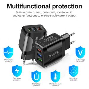 3USB Glowing Charger 2.4A Universal Travel Charging Head for Smartphones & <b>Tablets</b> - Product Image 5