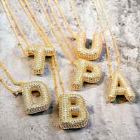 Collier ajustable avec pendentif lettre anglaise (26 lettres) tendance pour hommes et femmes, bijou de luxe exquis et charmant