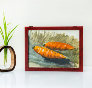 Handmade Wooden Foldable Wall Mount Photo Frame for Children's Room Artwork Storage & Decoration Durable Gift for Children's Day