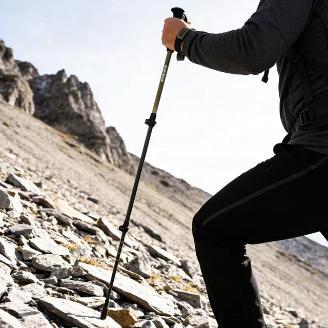 Lightweight Adjustable 3K Carbon Fiber Trekking Poles with EVA Handle Anti-Slip Tips for Hiking Camping & Mountaineering
