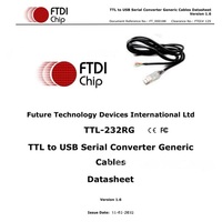 Cable de comunicación de puerto serie de nivel de 1,8 m USB a UART TTL de 1,8 V TTL-232RG-VREG1V8-WE