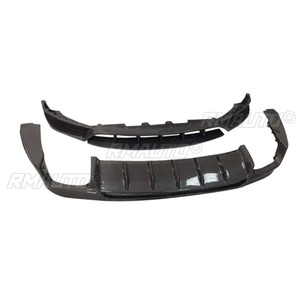 Kit carrosserie et accessoires pour Maserati Levante LD 2016-2022 : Lame de pare-chocs avant, jupes latérales, spoiler de coffre arrière, diffuseur et séparateur - Product Image 6