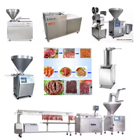 Ligne de production automatique de boulettes de poisson, de saucisses et de boulettes de viande, ligne complète de remplissage sous vide de saucisses, de garnissage de jambon et de clipage