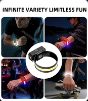 STARYNITE 2026 Nueva Linterna Frontal LED Recargable 7 en 1, Lámpara de Muñeca, Luz de Trabajo, Luz Trasera para Bicicleta, para Correr y Acampar
