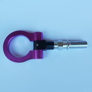 Gancho de remolque universal de aleación de acero color púrpura para parachoques delantero y trasero de coche - Product Image 1