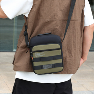 Men's Lightweight Crossbody <b>Bag</b> Nylon Waterproof Outdoor Running Phone <b>Bag</b> Multi Compartment Shoulder <b>Bag</b> For Everyday Use - Product Image 5
