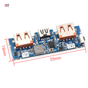 Loại-C đôi USB sạc cổng sạc kho báu Bảng điều khiển điện tăng cường mô-đun 5V 2.4A điện thoại di động cung cấp DIY Mainboard - Product Image 4