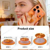 Support de téléphone magnétique N52 OEM Premium avec logo personnalisé, béquille orange pour iPhone 17 16 15 14 Pro Max, compatible avec coque magnétique