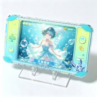 Support de table en acrylique personnalisé pour machine de jeu, avec impression d'illustration personnalisée de personnage d'anime, stock stable
