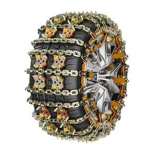 Nouvelles chaînes à <span class=keywords><strong>neige</strong></span> antidérapantes en acier avec griffes de tigre, conception universelle à trois maillons - Product Image 1