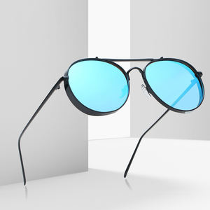 Gafas de sol con montura de metal para mujer, <span class=keywords><strong>lentes</strong></span> UV con espejo, personalizadas, 2020 - Product Image 1