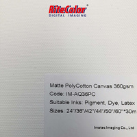 24inch 30m 360gsm Art Toile Coton Rouleau Jet D'encre Avec Encre Pigmentée À Base D'eau