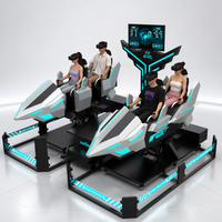 Simulateur de vol VR pour 4 joueurs, machine d'arcade multijoueur, équipement de divertissement VR pour centre commercial