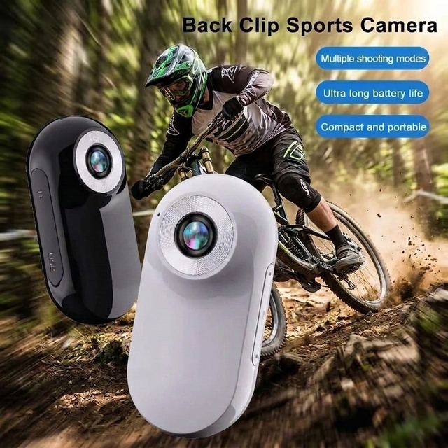 Self Media Mini Waterproof Camera Easy Carry Neck Hanging Thumb Carrying for Cycling Running Hiking Outdoor Sports Recording