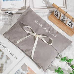 Sang Trọng Đôi Nhung Phong Bì Pouch Túi Cho Túi Xách Biểu Tượng Tùy Chỉnh In Flap Nhung Món Quà Ví Túi Xách Tóc Túi Xách Túi Bụi - Product Image 4