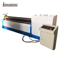 Machine à cintrer les plaques en acier inoxydable de type mécanique Longsheng, machine à cintrer à 3 rouleaux pour plaques longues W11-8X2500