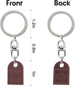 Porte-clés Cœur Assorti en Briques – Cadeau pour Lui, Elle, Petit Ami, Petite Amie – Noël, Mariage, Anniversaire - Product Image 3