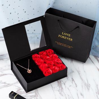 Fête des Mères Luxe Cadeau de Mariage Floral Plié Cadeau Rectangle I Love U Fleur Carton Papier Maman Boîte à Fleurs Pour la Saint Valentin