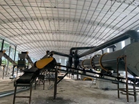 Ligne de production automatique de poudre d'engrais organique à partir de fumier animal, 1-20T/H
