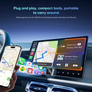 Fugallwin 2 in 1สมาร์ทมินิเพลงแอปเปิ้ลแอนดรอยด์ออโต้บลูทูธอุปกรณ์เล่นรถอะแดปเตอร์ CarPlay ไร้สาย - Product Image 6