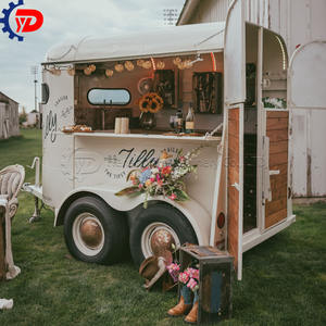 รถขายอาหารเคลื่อนที่กล่องยาวทรงม้ารถพ่วง<span class=keywords><strong>ร้าน</strong></span>กาแฟปรับแต่งสีได้ - Product Image 4