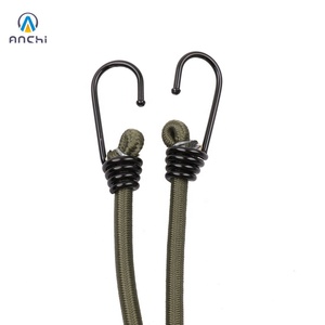Cordon <span class=keywords><strong>élastique</strong></span> de 80 cm, <span class=keywords><strong>8</strong></span> <span class=keywords><strong>mm</strong></span>, vert armée, avec crochets en acier - Product Image 5