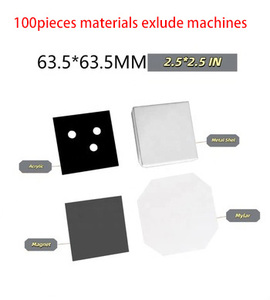 100/200 Pieces Materials For Fridge Magnet Making Machine DIY Craft Used For 63.5*63.5mm Size