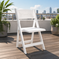 Chaises pliantes de jardin MULIGNA de haute qualité, chaises en plastique blanches Wimbledon pour événements, chaises pliantes en résine pour événements en plein air