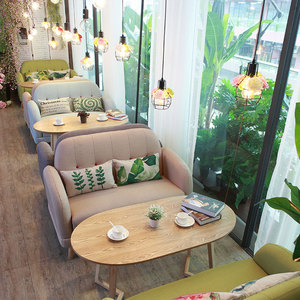 Hiện đại đôi chỗ ngồi quán cà phê bàn ghế thiết kế gỗ đơn giản tươi cho không gian nhỏ cho nhà hàng khu vực họp phòng khách - Product Image 1