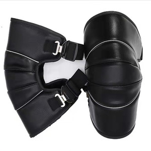 Rodilleras para vehículos eléctricos, de cuero PU, cálidas y gruesas, para invierno, para motociclistas, ciclistas, protectores de piernas para adultos - Product Image 1