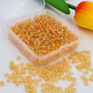 Perles en vrac DIY en gros, 60g/boîte, perles de rocaille en verre de 4mm - Product Image 5