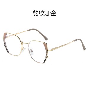 3031高品質メガネダイヤモンドコンピューターアンチブルーライトメガネ透明金属猫眼鏡 - Product Image 5