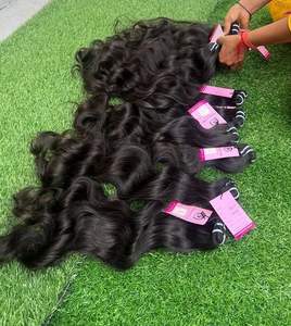 Extensions de cheveux naturels bouclés de 16 pouces, tissage machine, meilleure qualité, collection en gros - Product Image 5