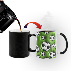 Hot Selling 3D Football Pattern Color Changing Mug, Ceramic Heat Sensitive Coffee Water <b>Cup</b>, Creative Funny Gift for Football Lo - Product Image 2