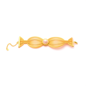 Bracelet en perles en acier inoxydable 316L plaqué or PVD, bijoux durables et résistants pour femmes - Product Image 2