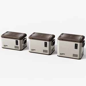 IRON-38/48/58 Dual Zone Cooler Mini Capacity 12V Use Freezer Compressor Fridge Portable Camping Car <b>Refrigerator</b> Portable Car Re - Product Image 1