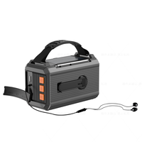 Tragbares, wiederaufladbares Notfall-Handkurbel-AM/FM-Wetterradio mit LED-Taschenlampe, 20.000 mAh Akku und USB-Ladefunktion