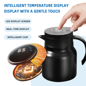 Thermos intelligent en acier inoxydable <span class=keywords><strong>isotherme</strong></span> et écologique de 1 L avec affichage de la température et écran LED pour le camping - Product Image 3