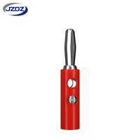 JZDZ Prise banane nickelée 4 mm à quatre pôles, type à souder, adaptateur de connecteur audio DIY 30Vac-60Vdc/Max.32A J.10016