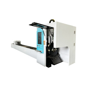 Máquina de corte láser de fibra profesional de fábrica con 2 mandriles para tubos y perfiles de acero - Product Image 1