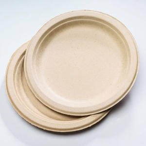 Eco Friendly Biodegradable Paper Plates Made from Sustainable Paper Material Disposable Round Plates for Parties Catering Events - Product Image 1