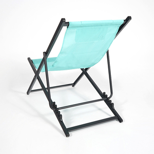 Chaise longue de <span class=keywords><strong>jardin</strong></span> durable pour piscine extérieure avec coussin de soleil <span class=keywords><strong>pliable</strong></span> en <span class=keywords><strong>aluminium</strong></span> pour la salle de sport, la plage, avec un matériau en tissu de fer - Product Image 6
