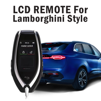 Kit de clé de voiture universelle modifiée avec télécommande intelligente LCD, clé de voiture sans clé, écran LCD anti-reflet LSP HD, alliage ABS pour Lamborghini