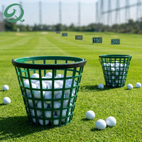 Panier de transport pour balles de golf en plastique de haute qualité, capacité 50, 75, 100, 150 balles, conteneur de rangement pour balles de golf avec poignée pour le practice.