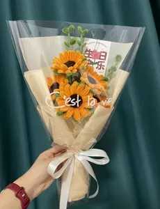 ชุดวัสดุทำช่อดอกไม้แฮนด์เมด DIY/ชุดสำเร็จรูป ก้านไหมพรมบิดเกลียวกำมะหยี่สำหรับจัด<span class=keywords><strong>ดอก</strong></span>ไม้ เป็นของขวัญวันแม่หรือวันวาเลนไทน์ - Product Image 6