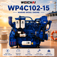 Weichai WP4 Serie WP4C102-15 1500 U/min Schiffsdieselmotor für Fischerboote, Arbeitsboote, Frachtschiffe und Passagierboote